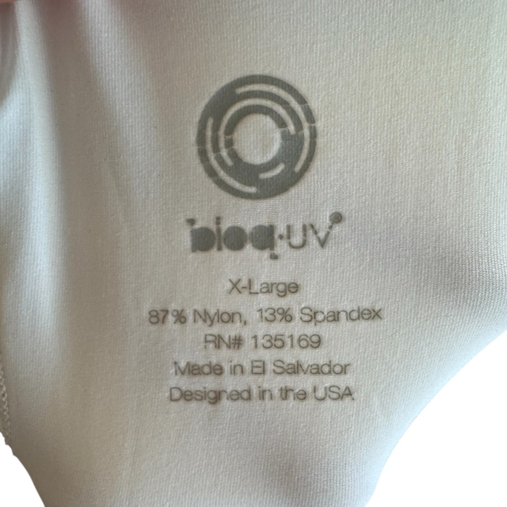 LOT OF 2 - BloqUV 50+ UPF Performance Pullovers Black NWT White Used Size XL - Picture 5 of 8